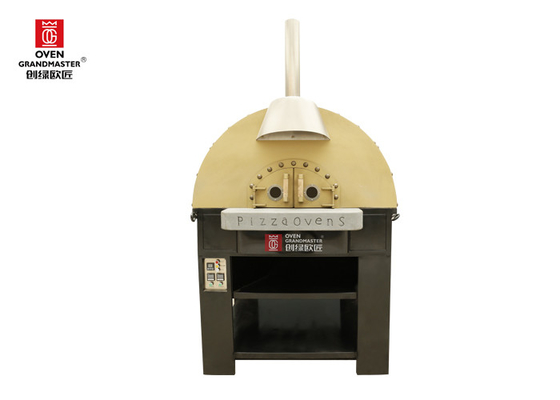 Horno comercial de la pizza del gas de Oven Lava Rock Neapolitan Pizza Type de la pizza de Italia de la calefacción de gas
