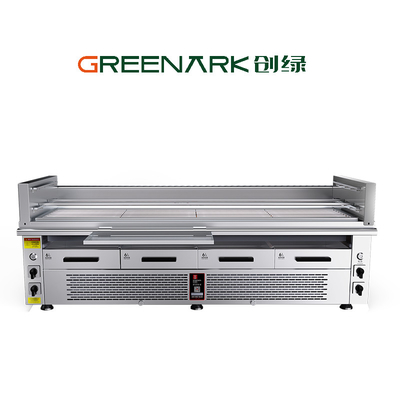 Grill eléctrico comercial de 4 zonas - Control independiente de 800 ° C. CE certificado