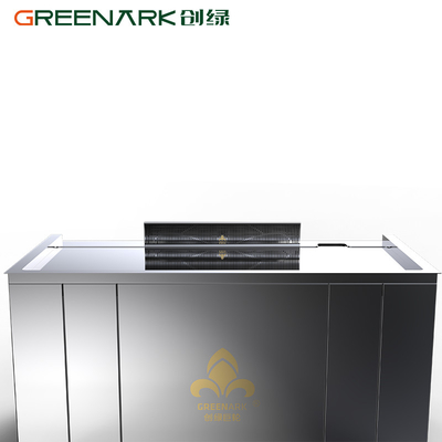 Grill Teppanyaki de alta eficiencia con una encimera de acero de aleación de grado alimenticio de 20 mm y calefacción inteligente