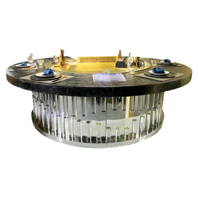 Para hoteles y restaurantes, mesa de plancha Teppanyaki redonda para cocina