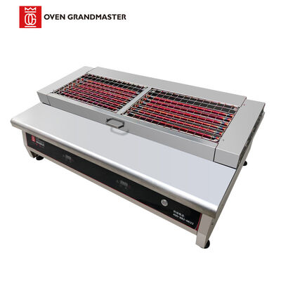 Grill comercial de acero inoxidable con potencia de 12 kW y voltaje de 380 V para restaurantes y restaurantes al aire libre