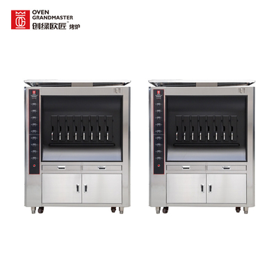 Máquina comercial 20KW de una sola capa de la parrilla de ocho pescados de los espacios para la cocina