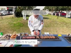 Parrillas de acero inoxidables sin humo de la BARBACOA del soporte 10KW