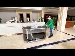 Mesa de parrilla de Teppanyaki móvil ovalado